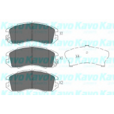 KBP-8010 KAVO PARTS Комплект тормозных колодок, дисковый тормоз