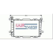 1800551 KUHLER SCHNEIDER Радиатор, охлаждение двигател