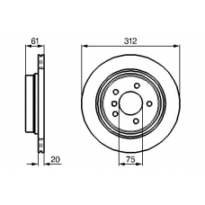 0 986 478 768 BOSCH Тормозной диск