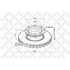 85-00725-SX STELLOX Тормозной диск