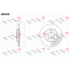 BS4558 FTE Тормозной диск