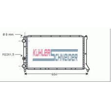 1705001 KUHLER SCHNEIDER Радиатор, охлаждение двигател