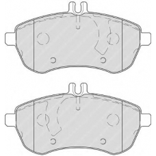 FDB4199 FERODO Комплект тормозных колодок, дисковый тормоз