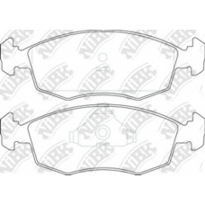 PN0255 NiBK Комплект тормозных колодок, дисковый тормоз