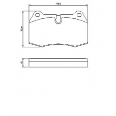 0 986 424 209 BOSCH Комплект тормозных колодок, дисковый тормоз