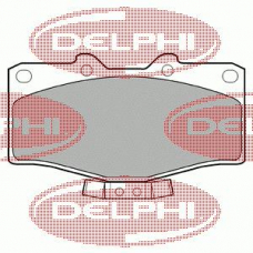 LP951 DELPHI Комплект тормозных колодок, дисковый тормоз