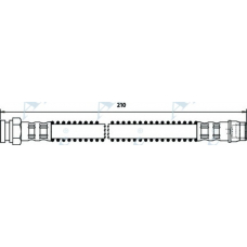 HOS3006 APEC Тормозной шланг