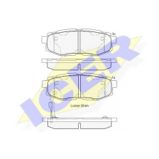 182088 ICER Комплект тормозных колодок, дисковый тормоз