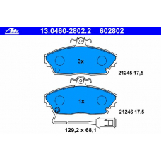 13.0460-2802.2 ATE Комплект тормозных колодок, дисковый тормоз