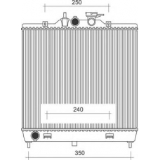 350213940000 MAGNETI MARELLI Радиатор, охлаждение двигателя