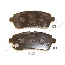 50343 JAPKO Комплект тормозных колодок, дисковый тормоз