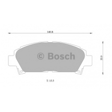 0 986 505 937 BOSCH Комплект тормозных колодок, дисковый тормоз