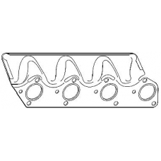 748.803 Elring Прокладка, выпускной коллектор