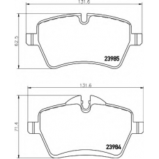 8DB 355 012-341 HELLA Комплект тормозных колодок, дисковый тормоз