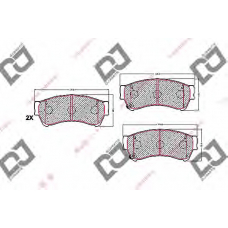 BP1714 DJ PARTS Комплект тормозных колодок, дисковый тормоз