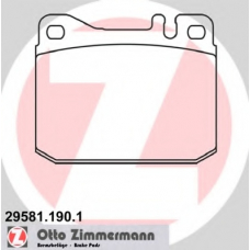 29581.190.1 ZIMMERMANN Комплект тормозных колодок, дисковый тормоз