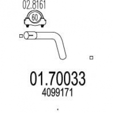 01.70033 MTS Труба выхлопного газа