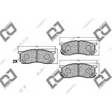 BP1428 DJ PARTS Комплект тормозных колодок, дисковый тормоз