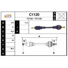 C1120 SNRA Приводной вал