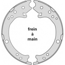 M908 MGA Комплект тормозных колодок, стояночная тормозная с