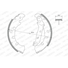 152-2041 WEEN Комплект тормозных колодок
