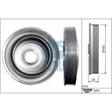 515911 RUVILLE Ременный шкив, коленчатый вал