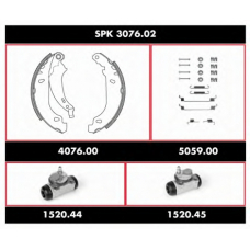 SPK 3076.02 ROADHOUSE Комплект тормозов, барабанный тормозной механизм