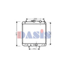 360270N AKS DASIS Радиатор, охлаждение двигателя