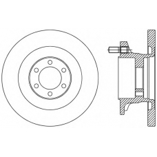 BDA2494.10 OPEN PARTS Тормозной диск