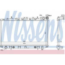 629731 NISSENS Радиатор, охлаждение двигателя