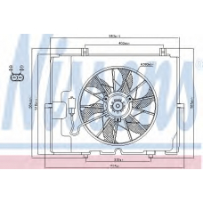 85653 NISSENS Вентилятор, охлаждение двигателя