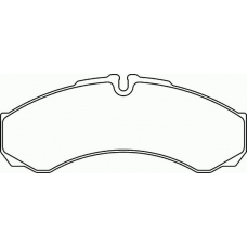 P A6 021 BREMBO Комплект тормозных колодок, дисковый тормоз
