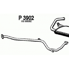 P3902 FENNO Средний глушитель выхлопных газов
