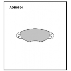 ADB0704 Allied Nippon Тормозные колодки