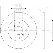 8DD 355 115-761 HELLA PAGID Тормозной диск