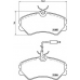 P 23 023 BREMBO Комплект тормозных колодок, дисковый тормоз