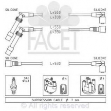 4.9532 FACET Комплект проводов зажигания