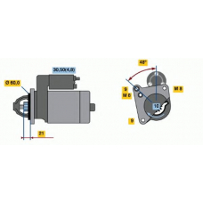 0 001 106 405 BOSCH Стартер