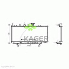 31-3047 KAGER Радиатор, охлаждение двигателя