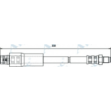 HOS3765 APEC Тормозной шланг