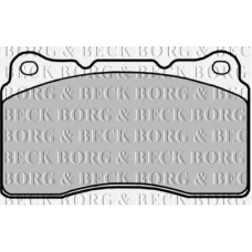 BBP1873 BORG & BECK Комплект тормозных колодок, дисковый тормоз