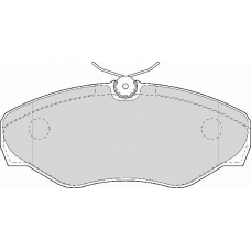 FD6944A NECTO Комплект тормозных колодок, дисковый тормоз