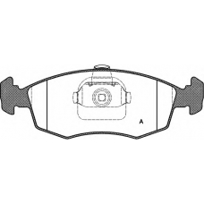 BPA0172.10 OPEN PARTS Комплект тормозных колодок, дисковый тормоз