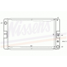 65608 NISSENS Радиатор, охлаждение двигателя