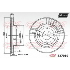 827010.6880 MAXTECH Тормозной диск