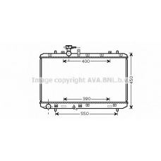SZ2084 AVA Радиатор, охлаждение двигателя