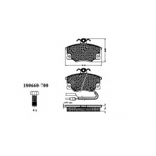 30211 SPIDAN Комплект тормозных колодок, дисковый тормоз