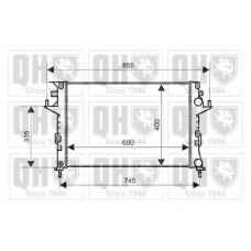 QER2096 QUINTON HAZELL Радиатор, охлаждение двигателя