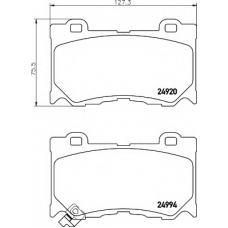 8DB 355 015-411 HELLA Комплект тормозных колодок, дисковый тормоз