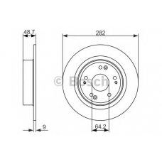 0 986 479 738 BOSCH Тормозной диск